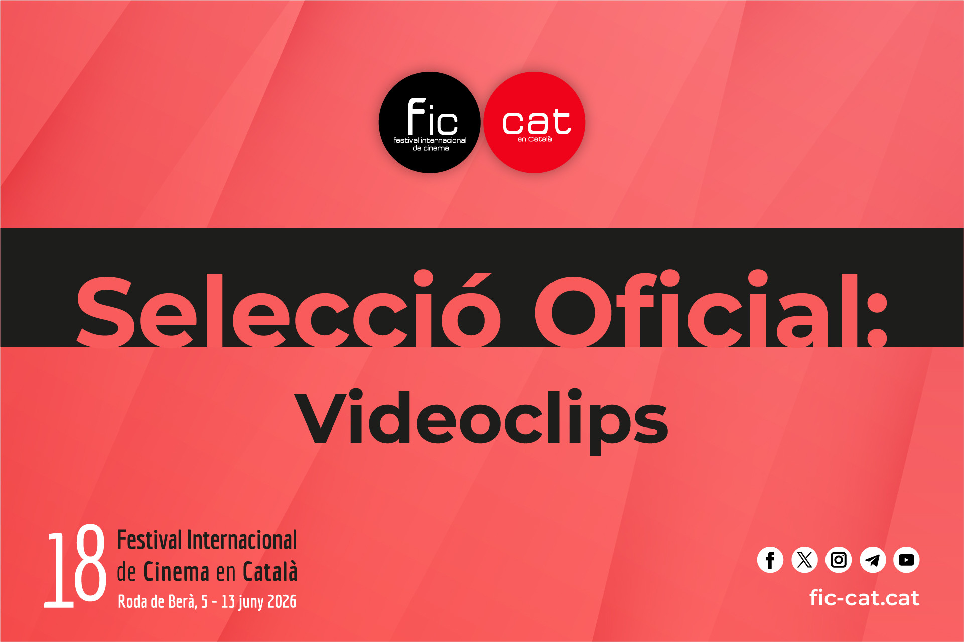 El FIC-CAT 2026 presenta una Selecció Oficial de Videoclips amb estrenes destacades i talent emergent